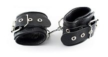 Наручники кожаные на 1 ремешке Sitabella чёрные