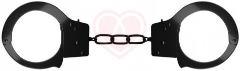 Металлические наручники Beginner's Handcuffs чёрные фото 1