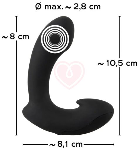 Анальный вибростимулятор Anos Mini Prostate Plug фото 3