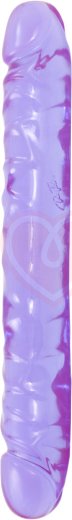 Двухсторонний фаллоимитатор Crystal Jellies 30 см фиолетовый фото 1