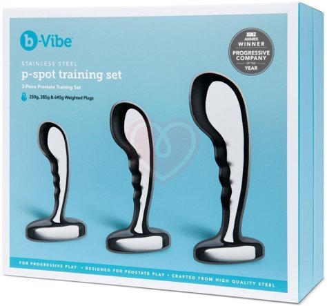 Набор металлических стимуляторов простаты b-Vibe Stainless Steel P-Spot Training Set фото 13