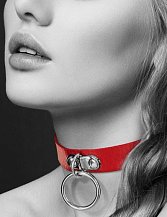 Чокер с кольцом Bijoux Pour Toi красный