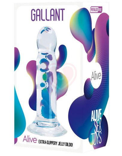 Фаллоимитатор Gallant Jelly Dildo прозрачный фото 2