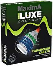 Презерватив Luxe maxima Гавайский Кактус с усиками 1 шт
