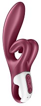 Вибратор с двойным клиторальным стимулятором Satisfyer Touch Me бордовый