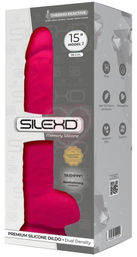 Огромный фаллоимитатор на присоске SileXD Model 7 розовый 38 см фото 2