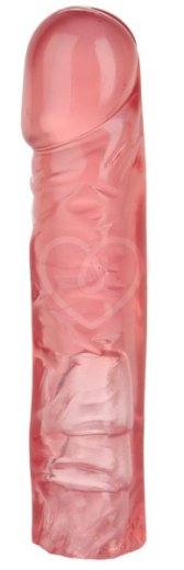 Насадка к трусикам Vac-U-Lock Crystal Jellies Dong 20 см розовая фото 1