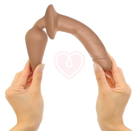 Двусторонний фаллоимитатор Strap-On-Me Switch Plug-In Realistic Dildo L телесный фото 2