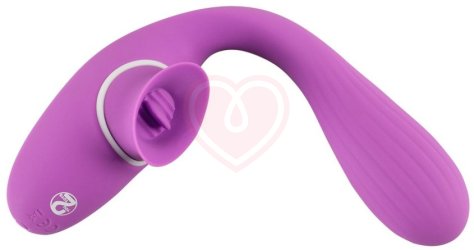 Гибкий вибратор с клиторальным стимулятором 2 Function Vibe фото 4