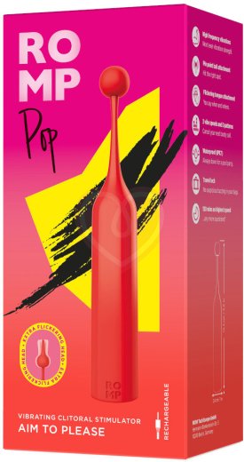 Клиторальный стимулятор Romp Pop красный фото 7