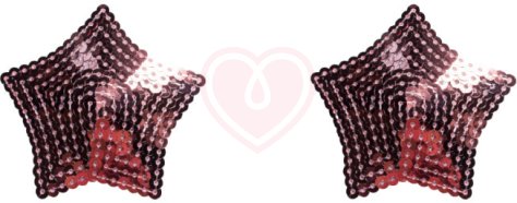 Пэстисы Burlesque Tempest звездочки из пайеток розовые фото 1