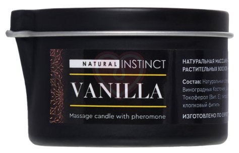 Массажная свеча Natural Instinct Ваниль 70 г фото 3