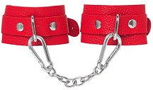 Наручники-браслеты со скругленными углами Pecado BDSM красные