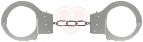 Металлические наручники Beginner's Handcuffs серебряные фото 1