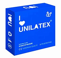 Презервативы Unilatex Natural Plain классические 3 шт