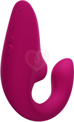 Вибратор для зоны G c бесконтактной стимуляцией клитора Womanizer Blend малиновый фото 9