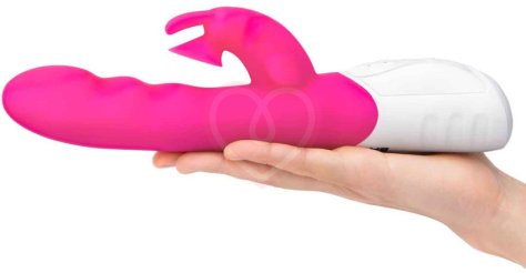 Вибратор-кролик с эффектом всасывания Clitoral Suction Rabbit розовый фото 3