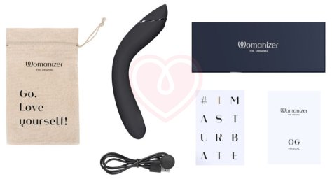 Вибратор с вакуумной стимуляцией для зоны G Womanizer OG графитовый фото 7