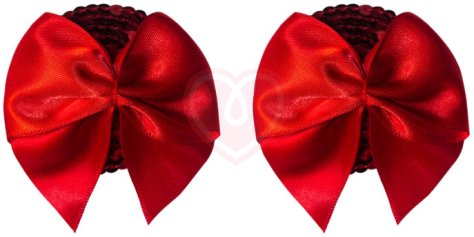 Пэстисы Burlesque Blaze круги с бантиками красные фото 1