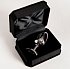 Подарочная большая анальная пробка Jewelry Butt Plug Silver Black серебряная с чёрным агатом фото 2