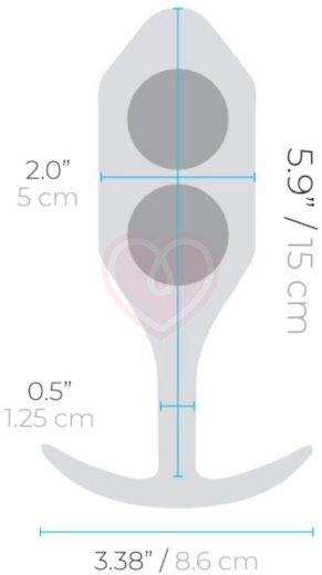 Утяжелённая анальная пробка для ношения b-Vibe Snug Plug 5 большая бордовая фото 7