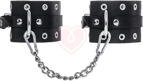 Оковы на ноги с люверсами Pecado BDSM черные фото 8