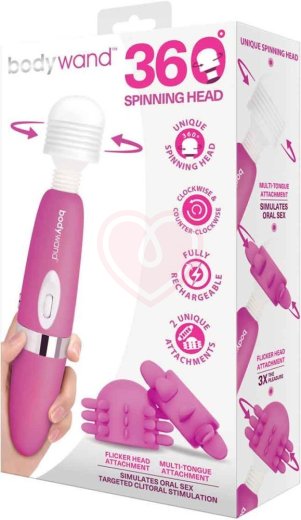 Массажер с вращающейся головкой и насадками BodyWand фото 2