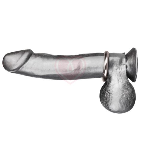 Стальное эрекционное кольцо Stell Cock Ring диаметр 5,2 см фото 1