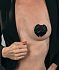 Пэстисы Burlesque Blaze круги с бантиками чёрные с красным фото 4