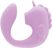 Двусторонний вибратор Unihorn C Horse Marina Lilac с функцией пульсации фиолетовый