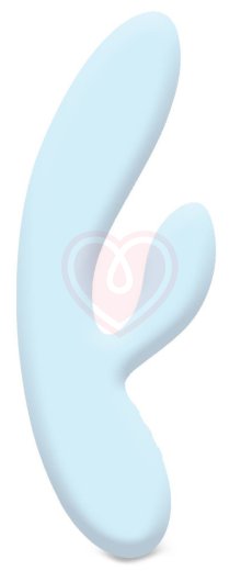 Вибратор с клиторальным стимулятором Lea Rabbit Vibrator Blueberry голубой фото 1