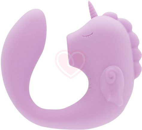 Двусторонний вибратор Unihorn C Horse Marina Lilac с функцией пульсации фиолетовый фото 1