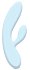 Вибратор с клиторальным стимулятором Lea Rabbit Vibrator Blueberry голубой фото 1