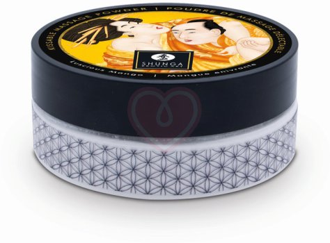 Массажная пудра с перышком Shunga Kissable Massage Powder Сочное Манго фото 5