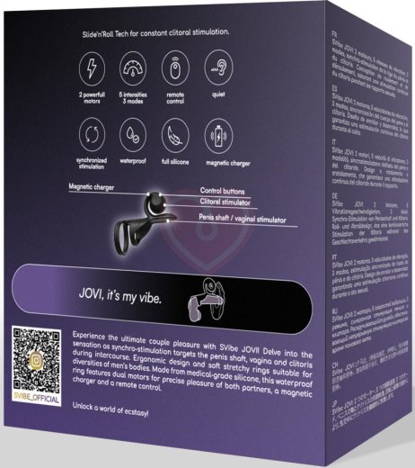Вибро-насадка с клиторальным стимулятором SVibe Jovi фото 2