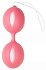 Вагинальные шарики для тренировок Кегеля Wiggle Duo Kegel Ball розовые фото 1