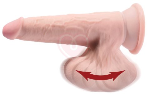 Фаллоимитатор с увеличенной мошонкой King Cock Plus 9 Triple Density 26 см фото 3