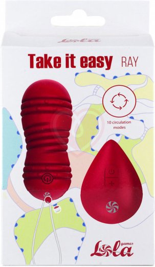 Вагинальные шарики с вибрацией и циркуляцией Take it Easy Ray красные фото 3