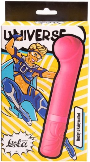 Мини-вибратор с головкой-бутоном Universe Rocky’s Fairy Mallet розовый фото 6