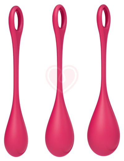Набор из 3 вагинальных шариков Satisfyer Yoni Power 1 розовый фото 3