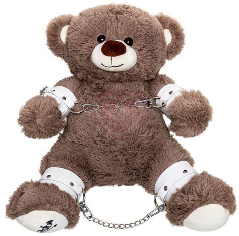 БДСМ набор Медведь бурый из 3 предметов Pecado BDSM белый фото 1