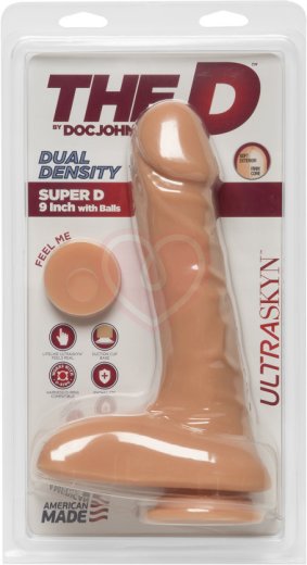 Фаллоимитатор с мошонкой The D Super D 19 см телесный фото 2