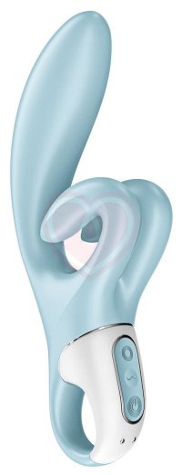 Вибратор с двойным клиторальным стимулятором Satisfyer Touch Me голубой фото 1