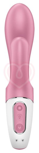 Расширяющийся вибратор с клиторальным стимулятором Satisfyer Air Pump Bunny 2 розовый фото 3