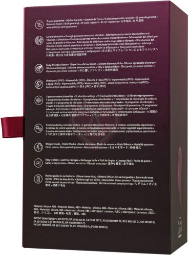 Вакуумый вибростимулятор клитора Satisfyer Pocket Pro 1 бордовый фото 9