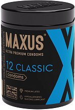 Набор классических презервативов Maxus Classic X-Edition 12 шт с кейсом