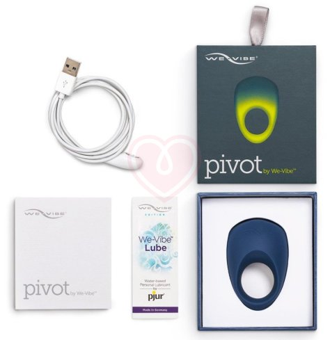 Эрекционное кольцо We-Vibe Pivot синее фото 5