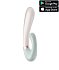 Вибратор Satisfyer Heat Wave с клиторальным стимулятором и нагревом бледно-зелёный фото 1