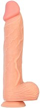 Реалистичный фаллоимитатор с мошонкой на присоске RealStick Nude Wilt телесный