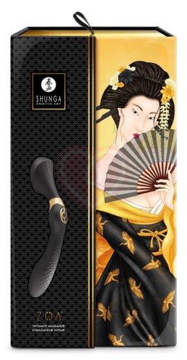 Двухсторонний вибратор Shunga ZOA чёрный фото 2